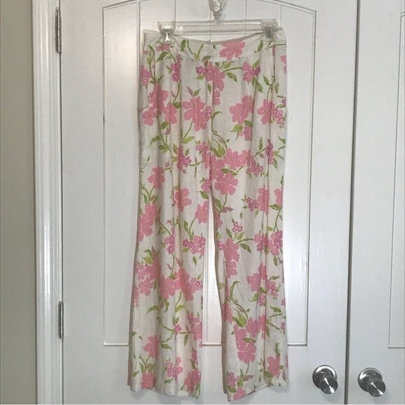 Julie Brown Lily Cove Wide Leg Linen Blend Pants - Picture 3 of 10